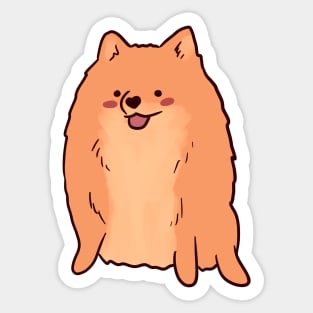 pomeranian illustration Sticker